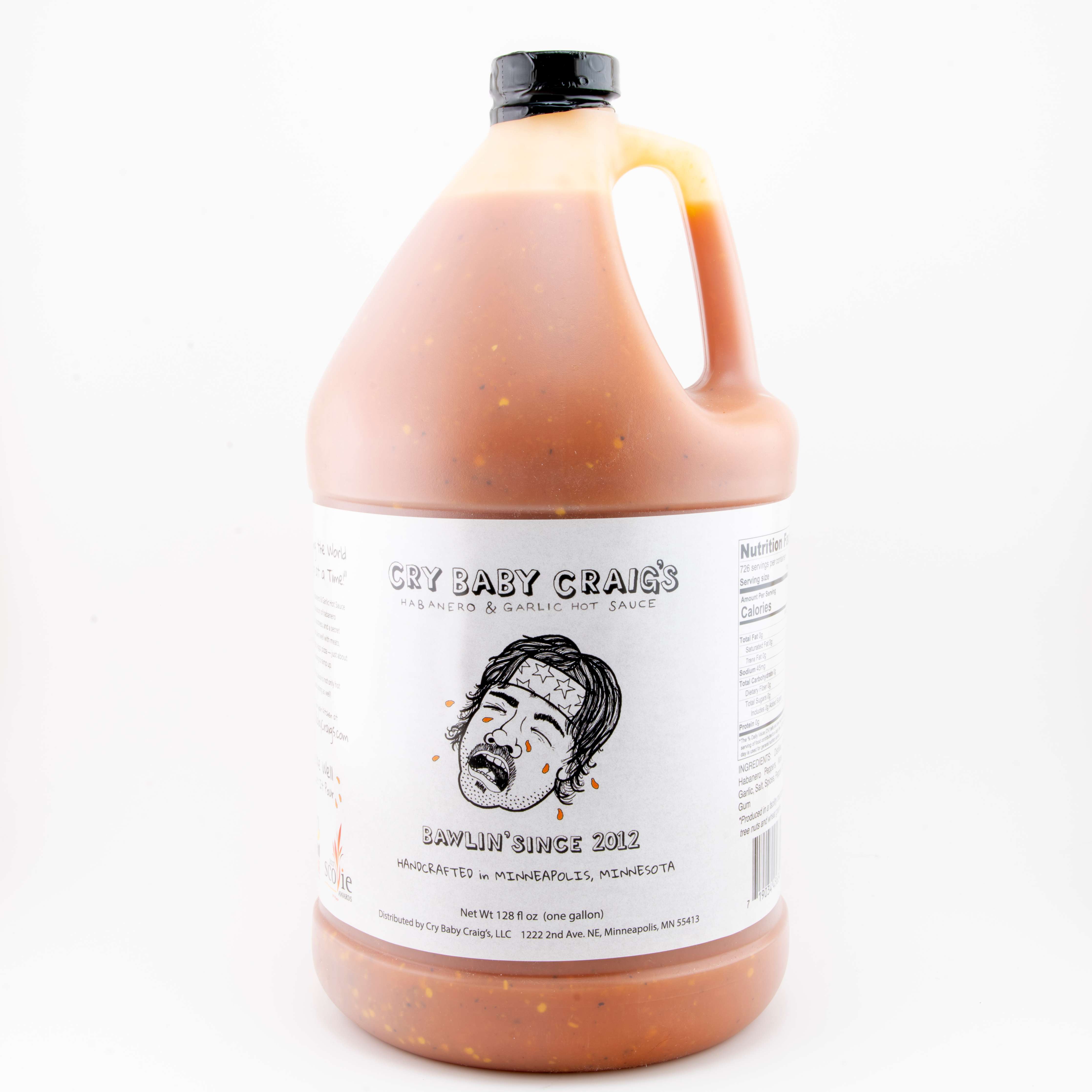 Cry Baby Craig'S Habanero & Garlic Hot Sauce